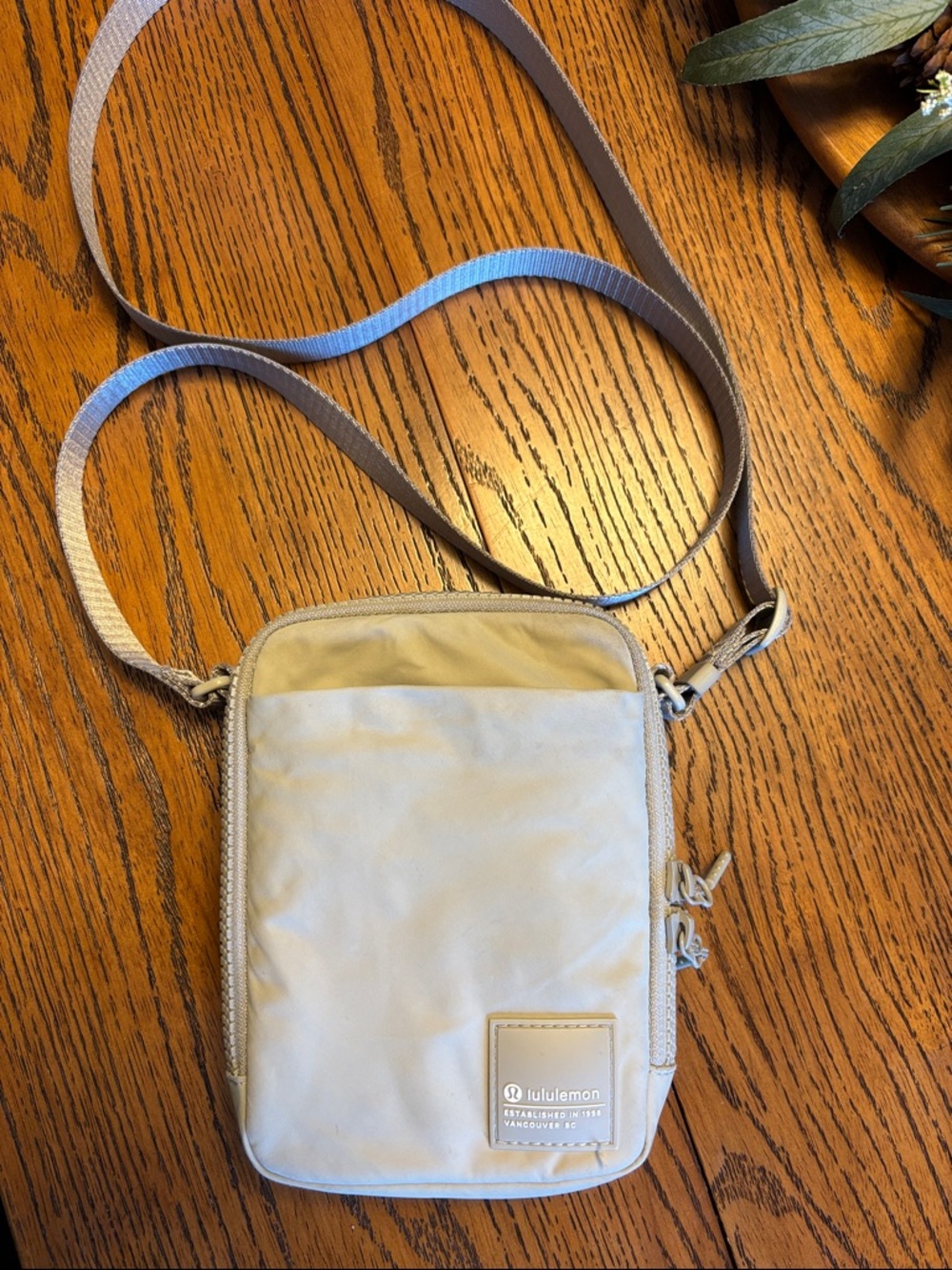 lululemon athletica Small Crossbody Bag in Light Beige and Cream